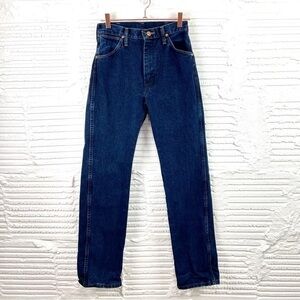 Wrangler Vintage High Rise Wedgie Taper Leg Western Cowgirl Jeans 100% Cotton 7